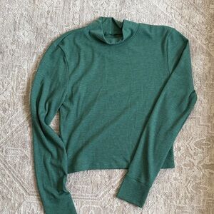 American Eagle Outfitters Teal Turtleneck Top